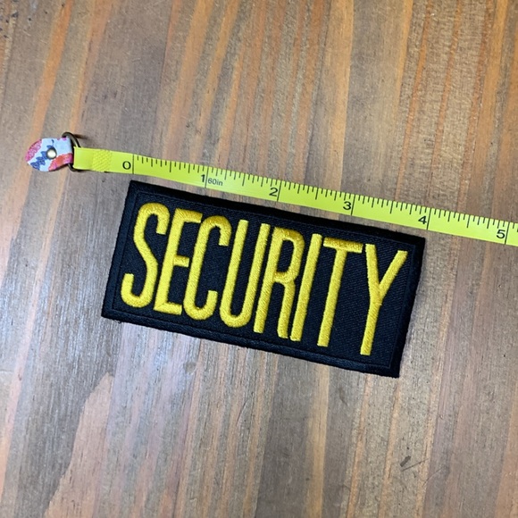 NWT 4”x2” LawPro Security Badge Gold on Black - Picture 3 of 4